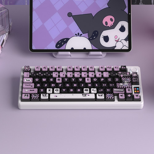 火头怪机械键盘键帽布丁四面透光