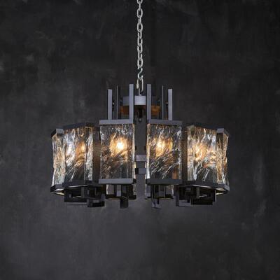 TIMOTHY OULTON美式Restoration Hardware 冰圆形吊坠水晶吊灯