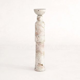 饰品摆设 别墅客厅酒店大堂装 意式 莫奈花园大理石落地摆件设计师款