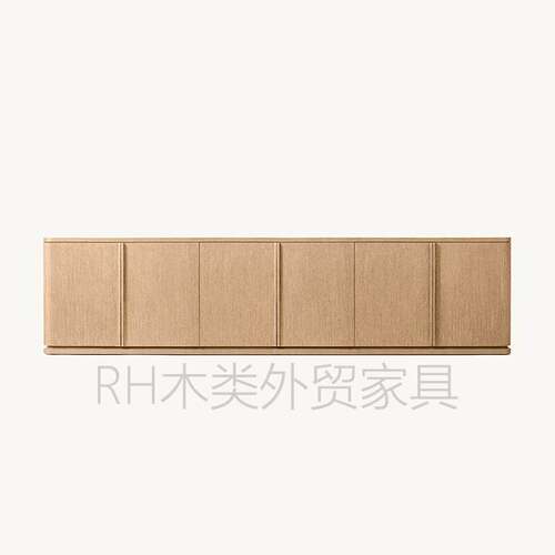 RH美式乡村轻奢高级6门电视柜储物柜收纳柜媒体控制台设计师定制