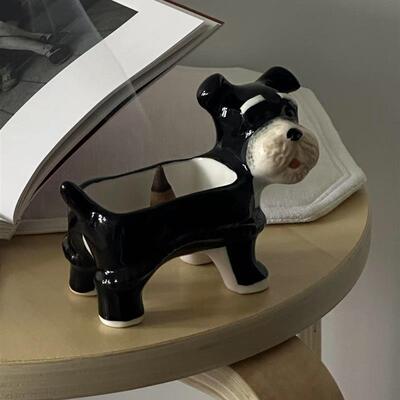 Shinymomo创意可爱卡通小狗陶瓷香炉摆件ins风黄油萌收纳装饰摆件