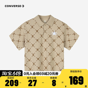匡威童鞋儿童短袖T恤2024夏季新款男童POLO衫中大童透气半袖上衣