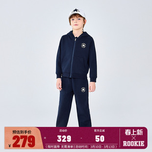 匡威童装儿童套装男女童卫衣开衫长裤2件套2025秋季大童外套裤子