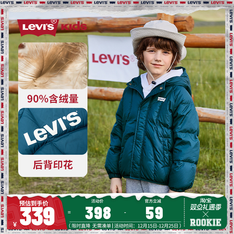 s短款加厚李维斯羽绒服