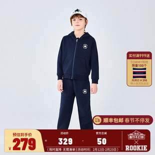 匡威童装儿童套装男女童卫衣开衫长裤2件套2025秋季大童外套裤子