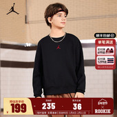 Jordan儿童装 运动上衣潮JD2442329 长袖 男童卫衣加绒2025冬季 新款