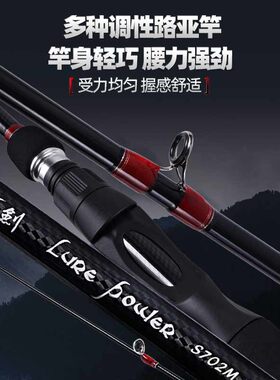 雷强打黑马口远投超轻超硬碳素杆