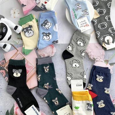 韩国东大门秋冬新款中筒袜