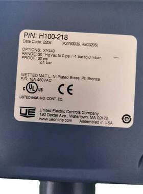 原装正品 J402-614   压力开关  价格实惠