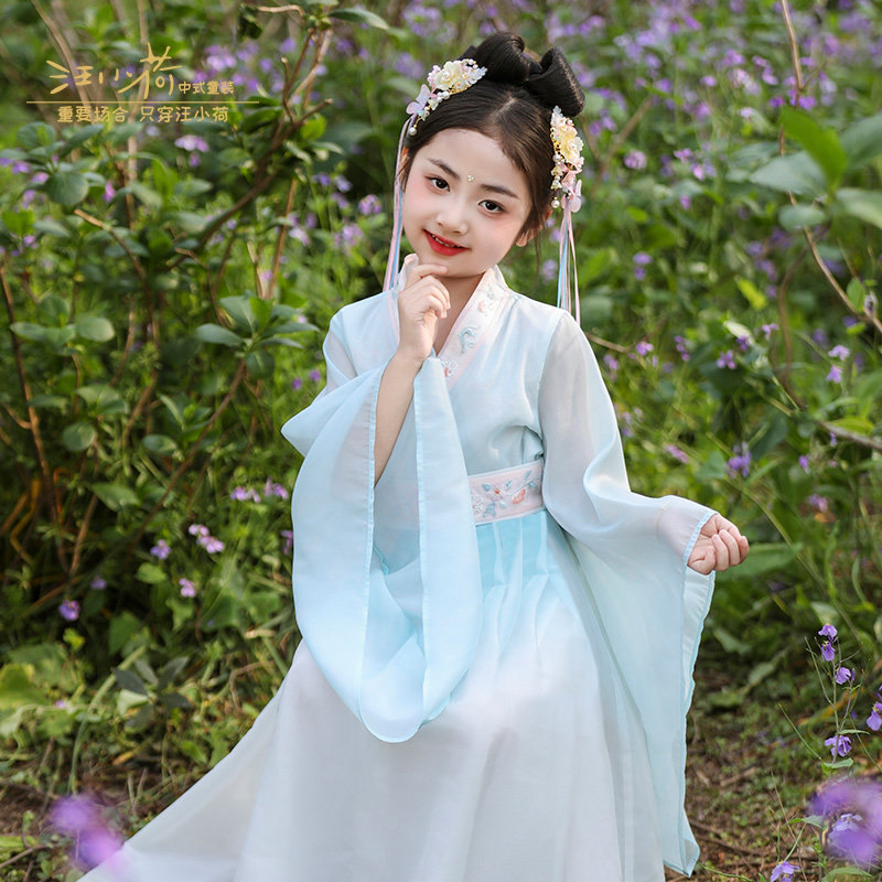 汪小荷春秋季女童战国袍图片