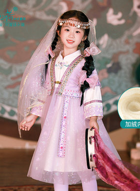 汪小荷早春女童加绒汉服