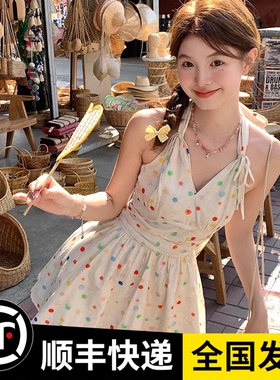 泳衣女2025新款成人高级感微胖女孩遮肉连体保守绝美海边度假温泉