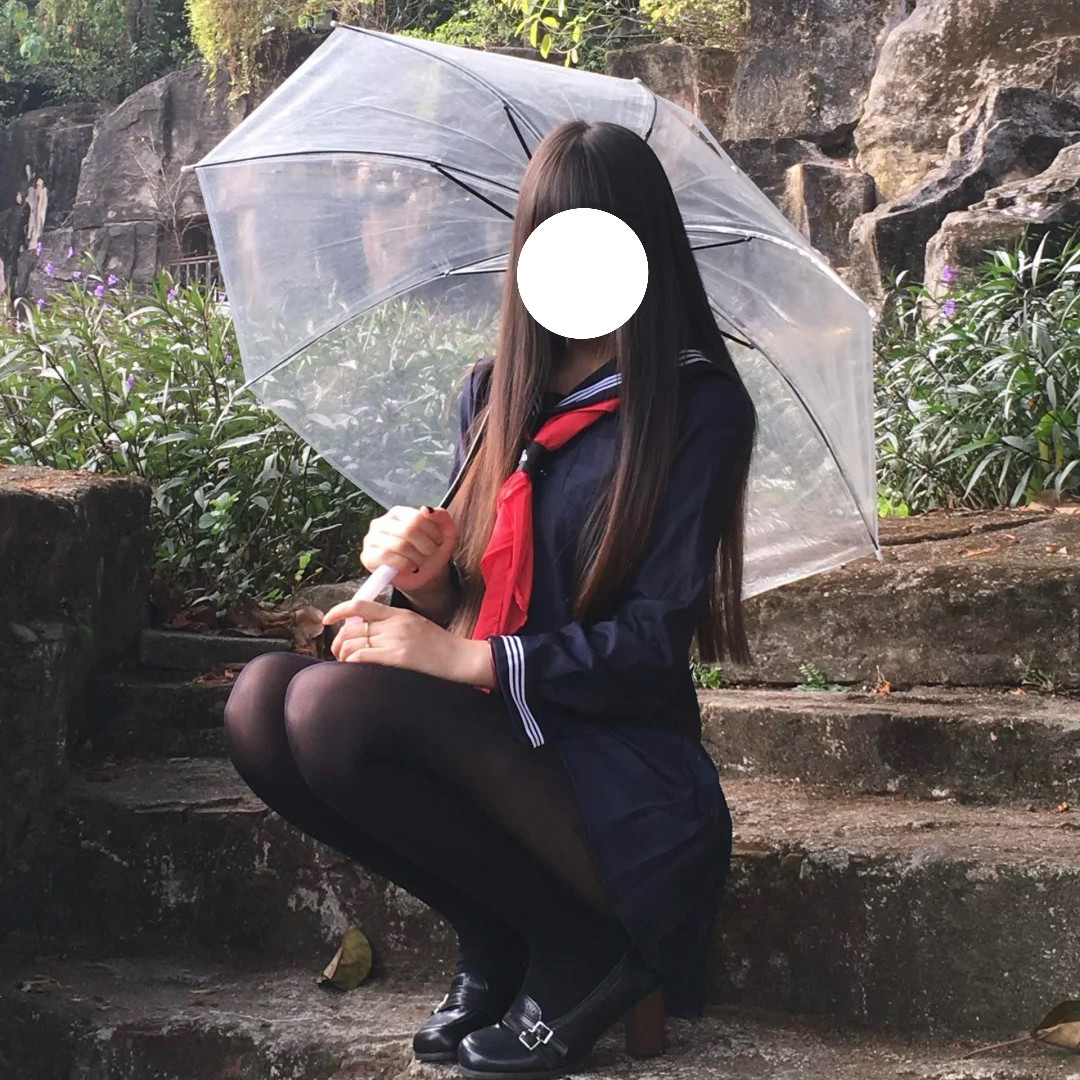 日系JK制服女学院风水手服绀三本长袖叠穿校供感百搭绀色短裙套装