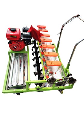 多功能播种机水稻各种菜汽油自走式精播机Fine seeding machine