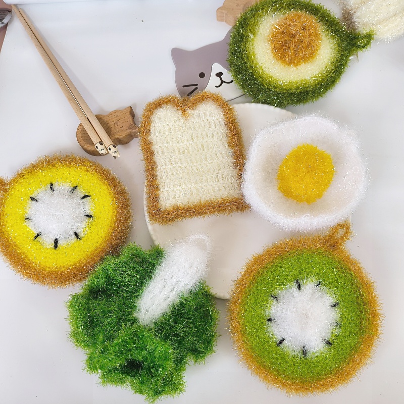 創意手工家務清潔水果洗碗巾