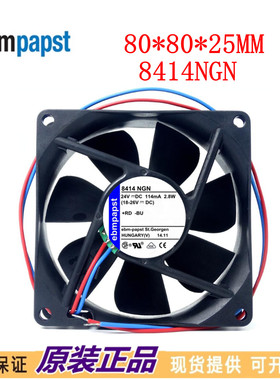 全新 现货德国风机TYP 8414NGN风扇 8CM 8025 24V 2.8W 散热风扇