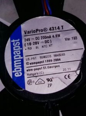 进口风机variopro 4314t     散热风扇 12CM 12032 24V 4.8W