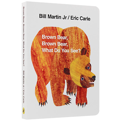 现货 【赠音频】Brown Bear what do you see棕色的熊你在看什么英文原版绘本Eric Carle卡尔爷爷 0-6岁启蒙儿童纸板书