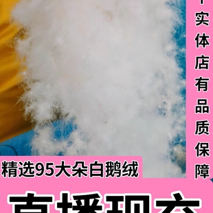直播现充!精选95大朵吊吊绒单双人中高档羽绒被春秋被子母冬彼
