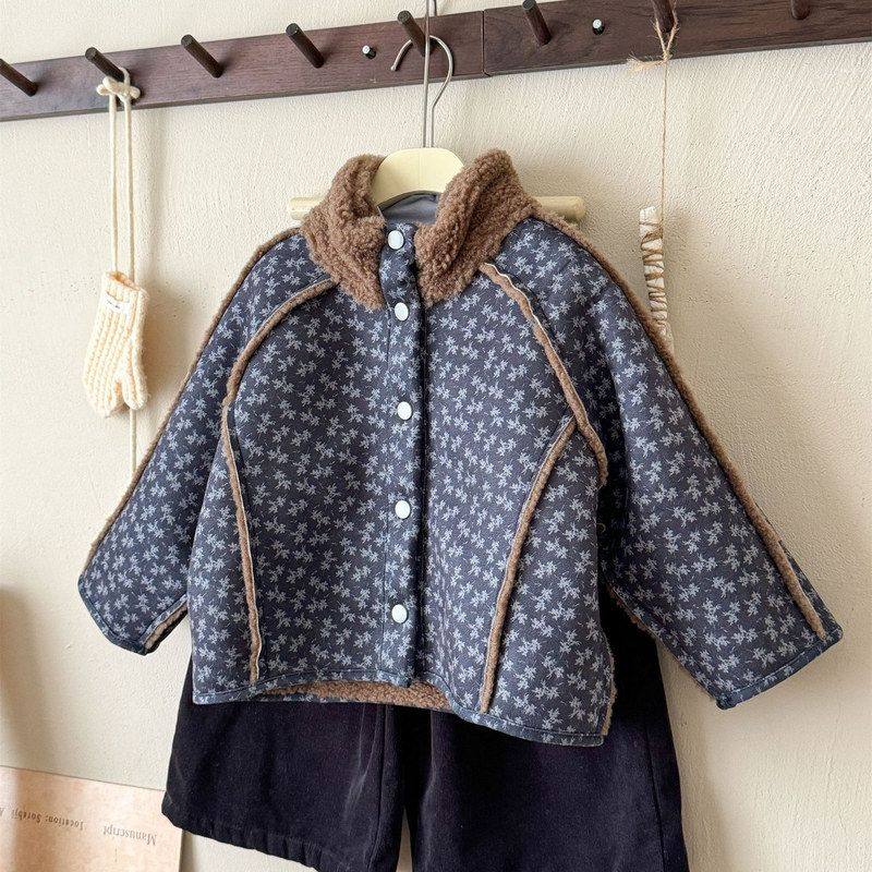 25冬季新款女童洋气碎花两面穿加绒碎花棉服上衣儿童韩系加绒外套,童装/婴儿装/亲子装,皮草/仿皮草,淘宝优惠券,粉丝福利购,淘宝优惠卷
