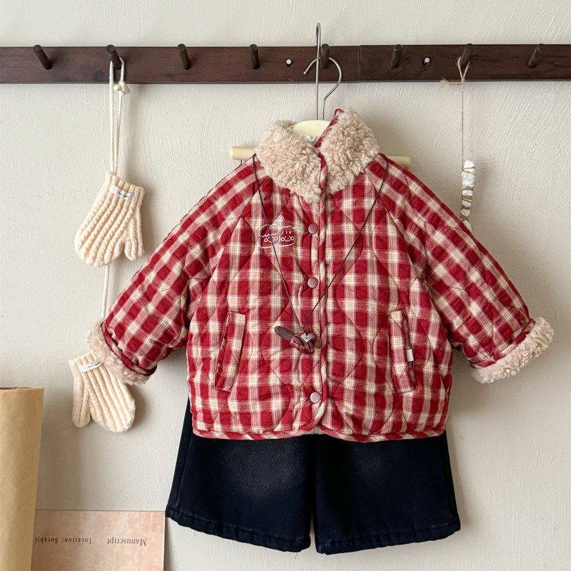 25冬季新款女童韩系两面穿格子棉服上衣儿童加厚加绒立领保暖外套,童装/婴儿装/亲子装,普通外套,淘宝优惠券,粉丝福利购,淘宝优惠卷