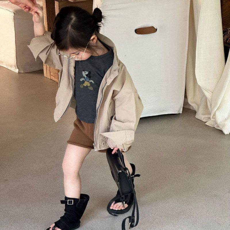 26春季新款男女童洋气立领夹克衫风衣儿童韩版休闲百搭短款外套潮,童装/婴儿装/亲子装,普通外套,淘宝优惠券,粉丝福利购,淘宝优惠卷