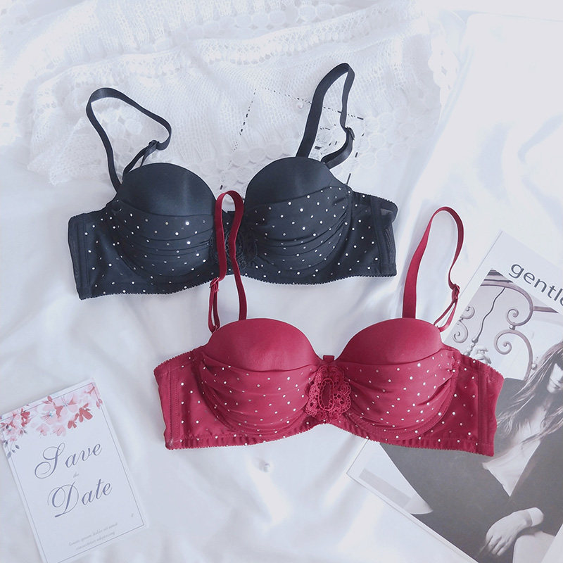 艾瑞宝贝桑扶兰品牌内衣上托定型高档华丽聚拢舒适文胸大学生时尚