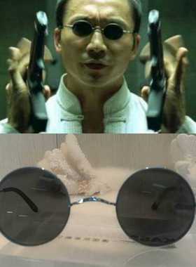 墨镜个性风复古纯钛树脂太阳镜