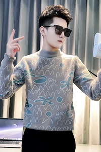 M30 P68抖音同款男士秋冬毛衣针织衫图片