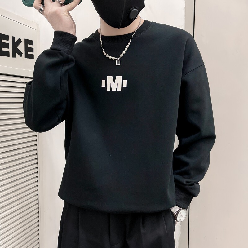 WY21-P58控78春秋款潮流社会小伙卫衣男套头印花,男装卫衣,电商B363-1