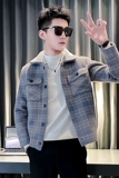 JK13P108痞帅男士春秋夹克抖音针织外套，男装夹克，电商B363-1