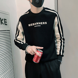 WY13-P58控78白色春秋款潮流社会小伙卫衣男套头印花，男装卫衣，电商B363-1