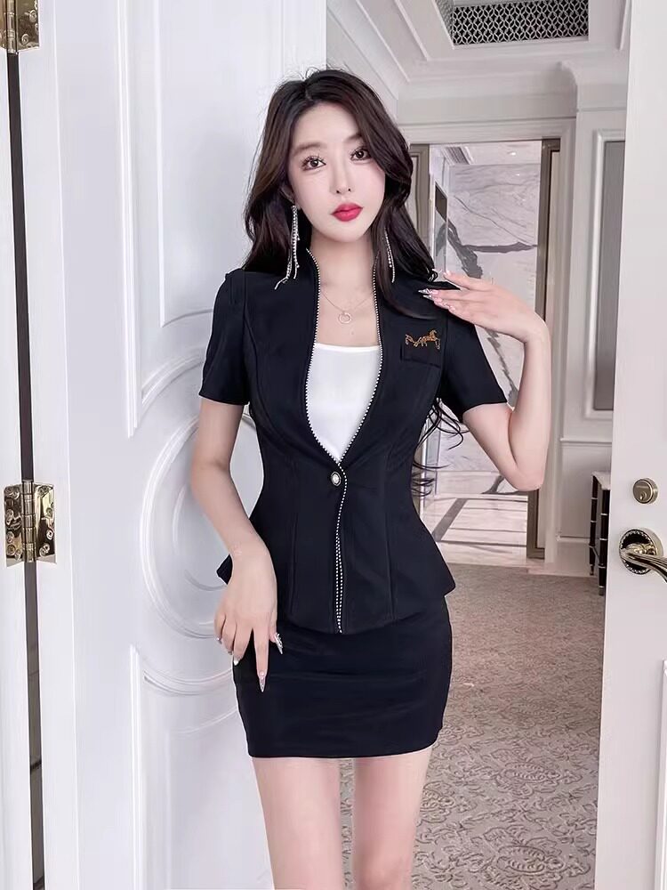 足疗女技师工作服气质套装美容馆养生会所沐足店酒店ktv推拿工服