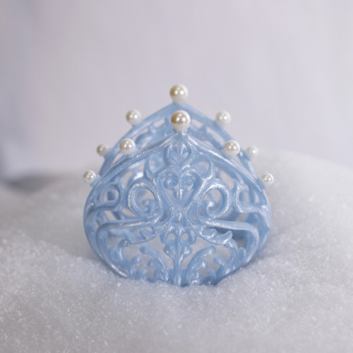 桃子发冠宋制汉服头冠发饰头冠原创3d打印宋冠古风饰品汉服配饰