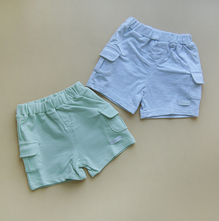 米乐熊裤子幼童纯棉针织短裤新款夏装男女宝宝时尚运动装沙滩裤薄