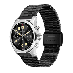 适用万宝龙Summit Lite智能腕表带 Summit 2+手表不锈钢米兰表链