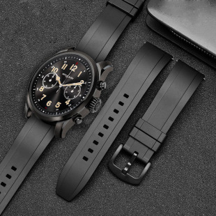 适用万宝龙Montblanc智能腕表SUMMIT 1/2系列替换表带 氟橡胶表带
