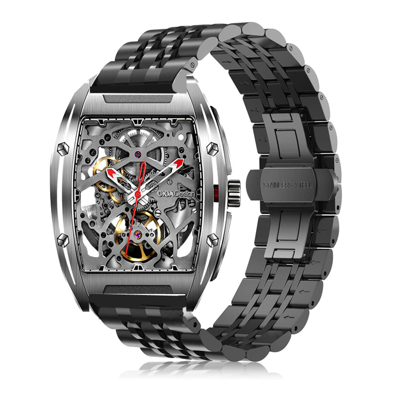 适用配件实心精钢七珠手表