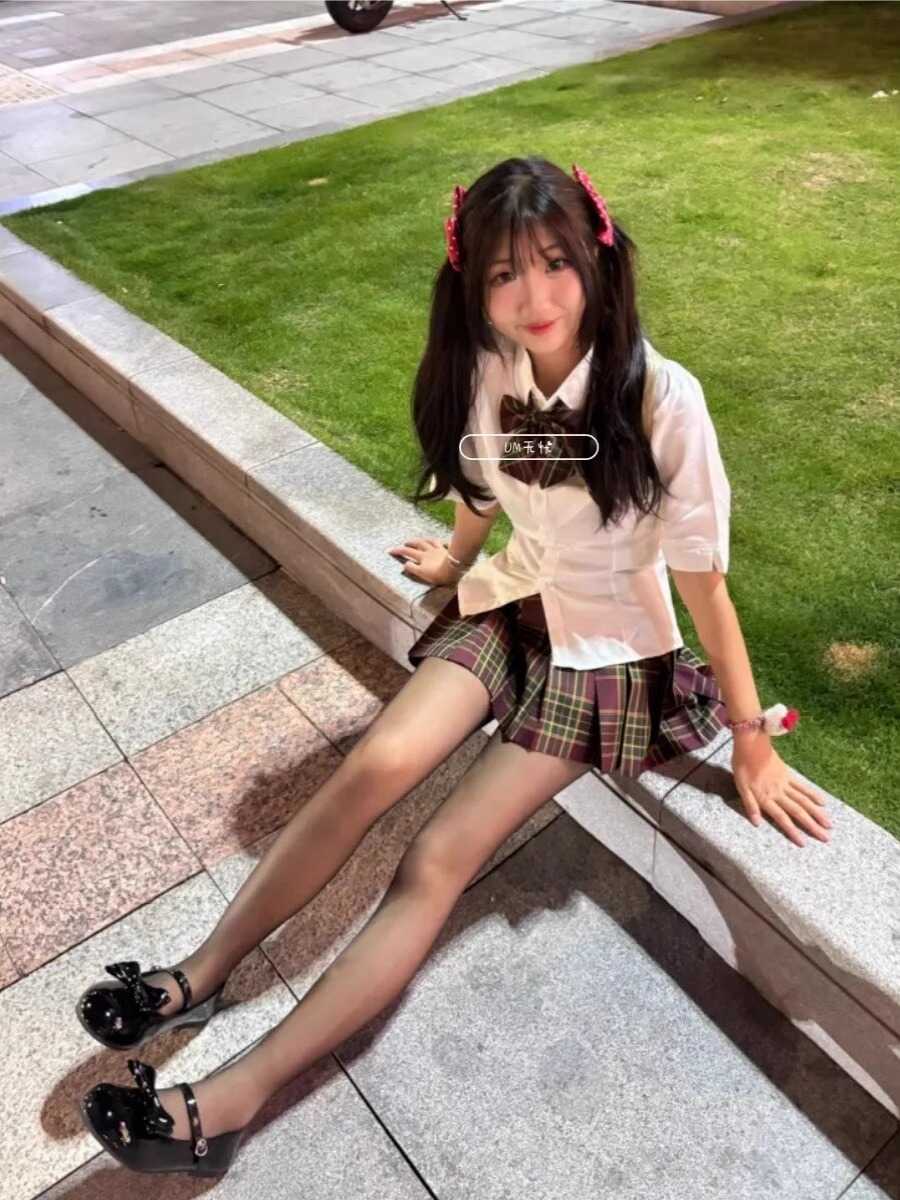 夏季白色收腰山楂树纯欲风jk制服