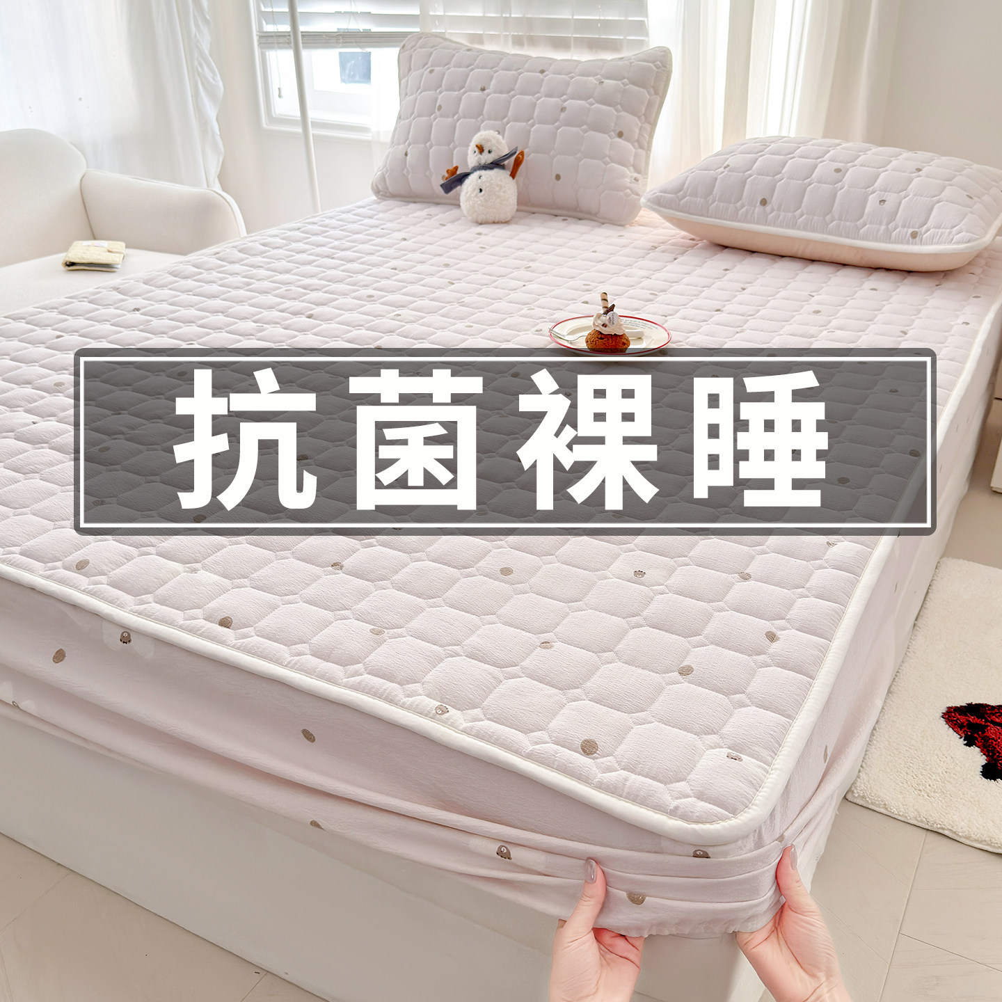 床笠罩床罩2026新款四季通用床垫保护罩全包单件加厚夹棉隔脏床套