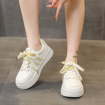 2025冬季新款运动鞋透气系带低帮帮高小于10cm)女子20