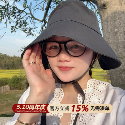 CMS颗里防晒渔夫帽百搭