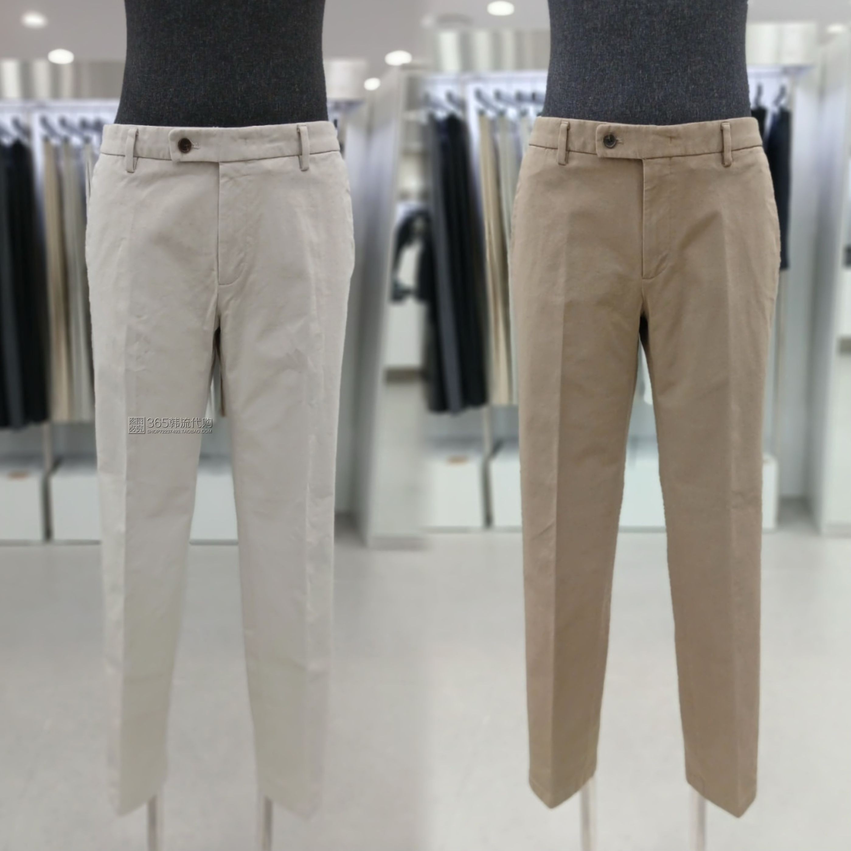 ZIOZIA ANDZ韩国代购2025年冬季修身棉质弹力休闲裤长裤工装裤3色