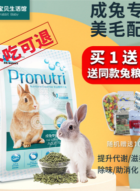 DR bunny 兔博士兔粮900g 营养美毛 膨化兔饲料 成兔提摩西草主粮