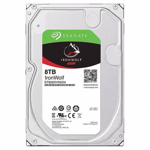 希捷8T电脑存储ST8000VN004硬盘酷狼NAS3.5英寸SATA接口机械硬盘