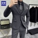 罗蒙新郎西服套装 结婚礼服春秋休闲外套 西装 男商务正装 高级感修身
