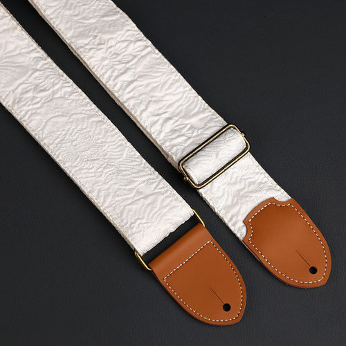 原创牛皮头通用吉他背带