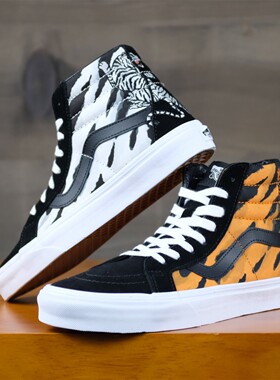 老万VANS范斯SK8 HiReissue男女高帮虎年限定虎纹情侣VN0A2XSBWHT