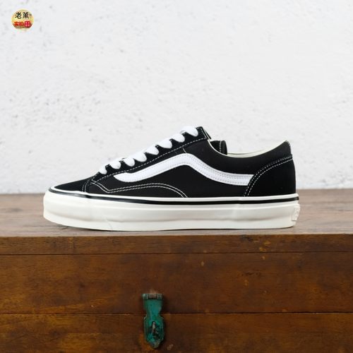 老万VANS 新款黑色复古男鞋女鞋休闲运动低帮帆布鞋VN000E8VBPT