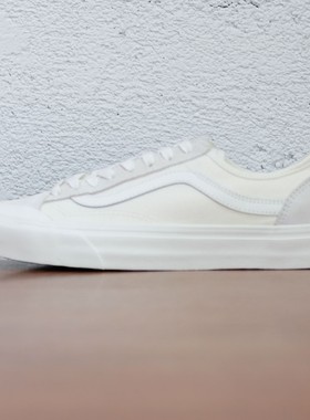 老万VANS范斯Style136VR3SF黑白棋盘格侧边条纹板鞋 VN0A4BX9QC5